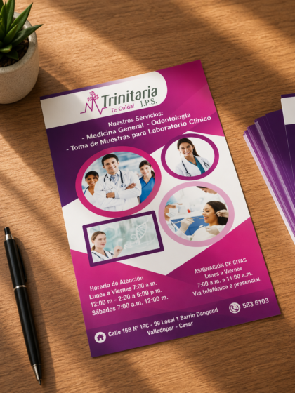 Volantes media carta full color