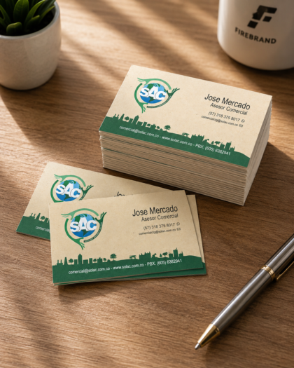 Tarjetas de presentación sencillas